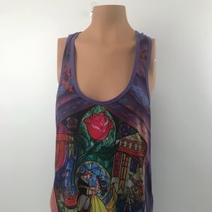 Disney Beauty & the Beast Tank Stained Glass XL